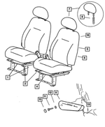 5104708AA - Interior Trim: Seat Cushion Frame, Right &amp; Left for Mopar Image