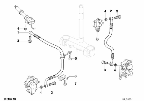 Brake Lines for 1997 BMW-Motorrad F 650 ST #0