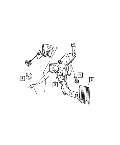 Accelerator Pedal for 2002 Dodge Ram 1500 #1