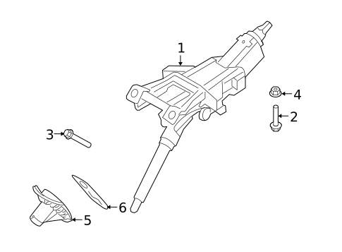 Steering Column Assembly for 2014 Volvo XC60 #0