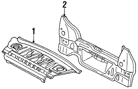 Rear Body for 1997 Toyota Tercel #0