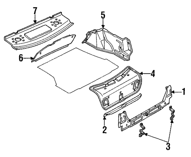 8492150J00 - Body: Rear Trim Panel for Infiniti Image
