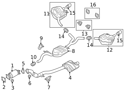 Exhaust Components for 2013 Audi A6 #0