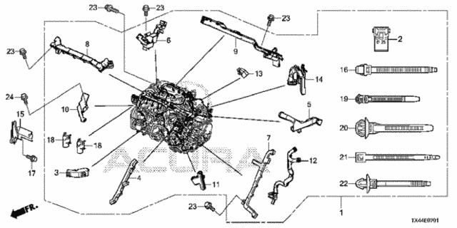 Engine Wire Harness (2) for 2016 Acura RDX #0