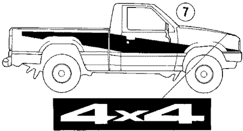 Stripe Tape for 1990 Dodge Ram 50 #0