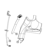 1NJ831DVAC - Electrical: A-pillar Molding for Jeep: Wrangler Image