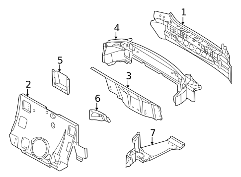 Rear Body for 2002 Mercedes-Benz CLK430 #0