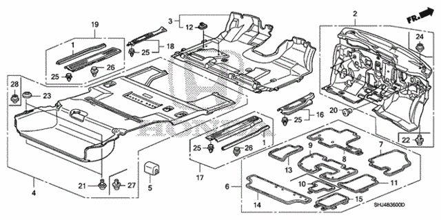 Floor Mat for 2007 Honda Odyssey #0