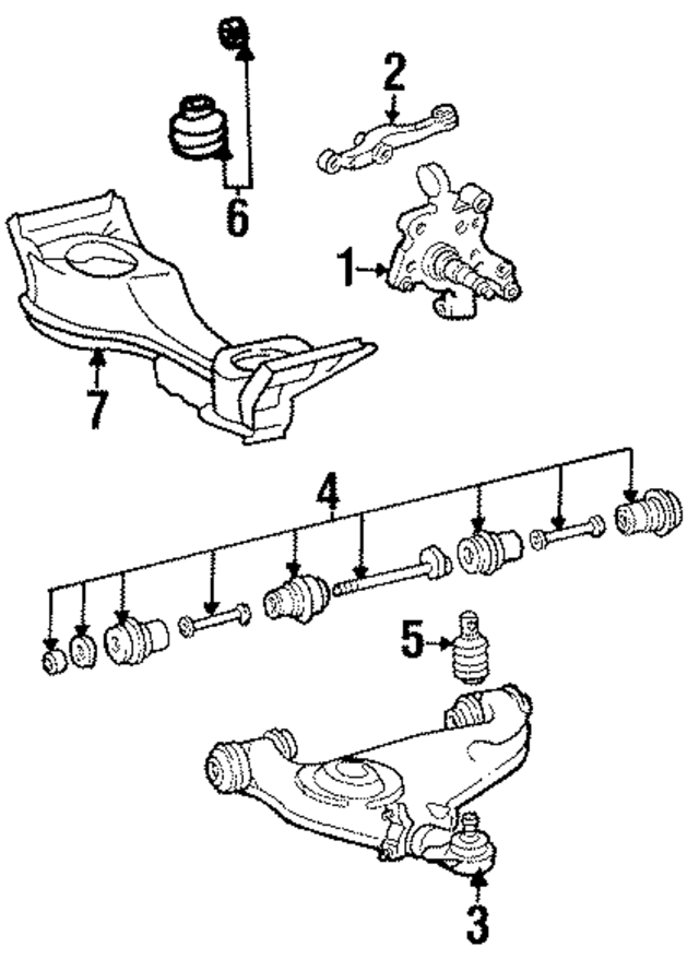 1293300220 - Suspension: Knuckle for Mercedes-Benz Image