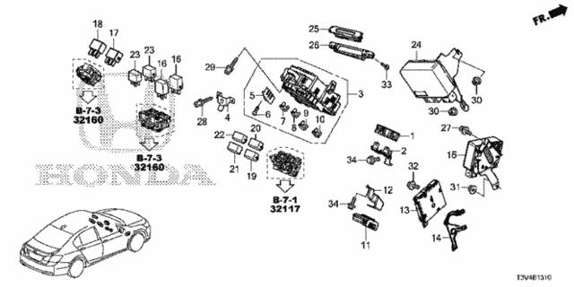 Control Unit (Cabin) (1) for 2014 Honda Accord #0
