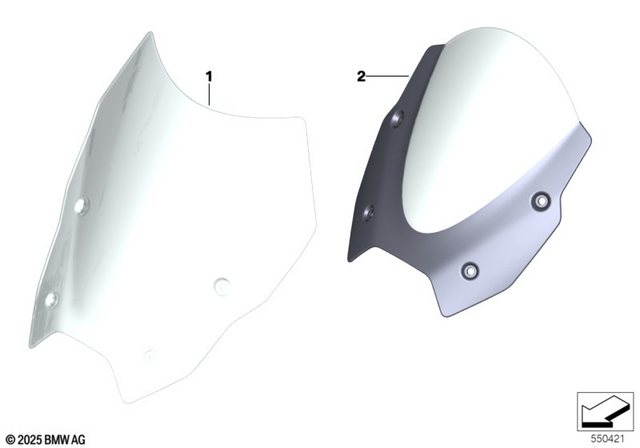 77335A73D43 - Ergonomics &amp; Comfort: Windscreen Coated for BMW-Motorrad Image