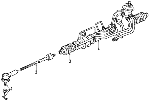 Steering Gear & Linkage for 1994 Ford Probe #1