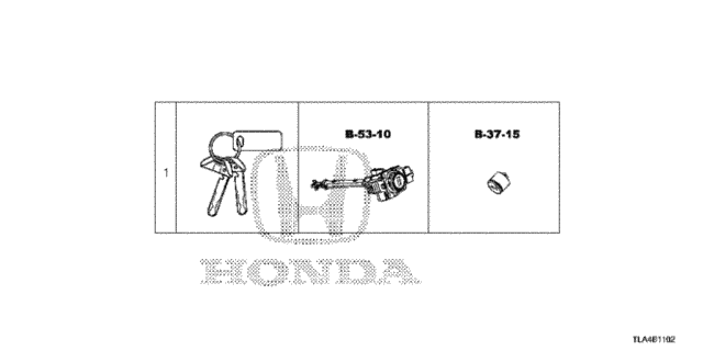 Key Cylinder Set (Smart) for 2019 Honda CR-V #0