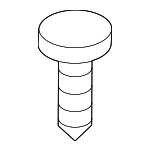 90667SWZ003ZA - Body: Trunk Side Trim Clip for Honda: Accord, Clarity, Fit Image