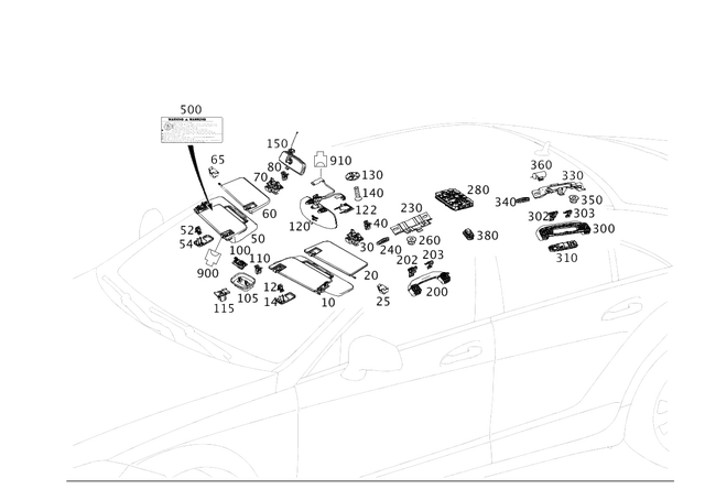 565453128 - Covering and Lining: Plug Housing for Mercedes-Benz Image