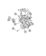 4861277AB - Cooling: Belt Tensioner for Mopar Image