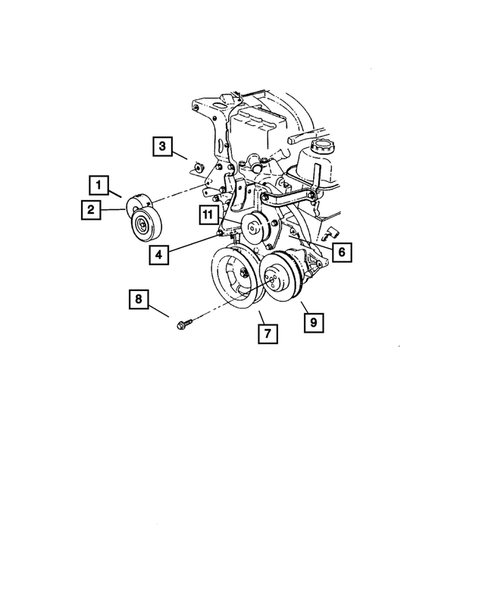 Pulleys and Related Parts for 2001 Dodge Caravan #0