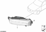 63177406366 - Lighting: Front Fog Lamp, Led, Right for BMW Image