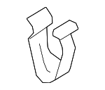 1C0867388 - Body: Lower Center Pillar Trim Clamp for Audi: A8 Quattro, R8, S8 Image