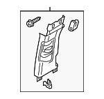 4H0867239EEP1 - Body: Upper Center Pillar Trim for Audi: A8 Quattro, S8 Image