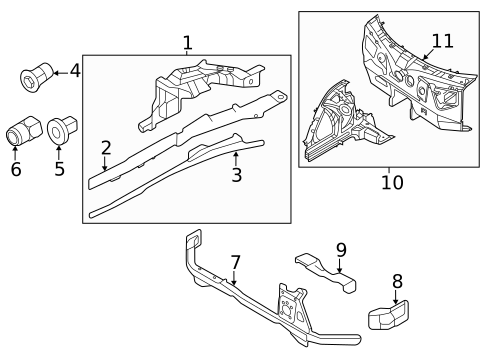 Structural Components & Rails for 2023 Porsche Taycan #0