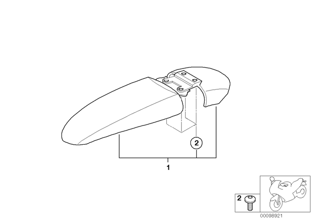 71607670480 - : Wheel Trim, Front Lower - F650gs for BMW-Motorrad Image