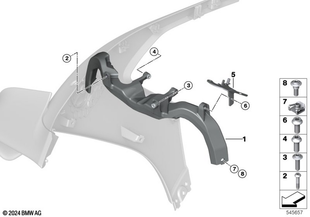 46637924414 - Bracket Winglet 2022-2026 BMW-Motorrad