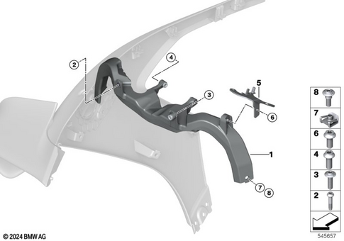 Motorcycle Trim Section, Windshield for 2025 BMW-Motorrad M 1000 RR #8