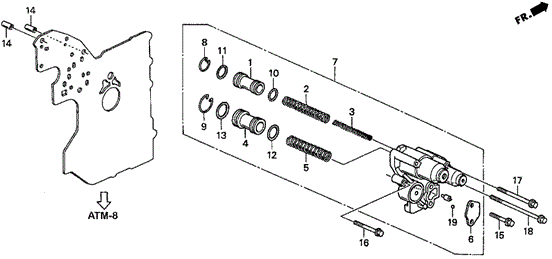 AT Accumulator Body (2) for 1997 Acura CL #0