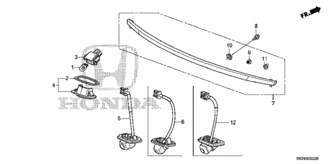 License Light (2) for 2015 Honda Civic #0