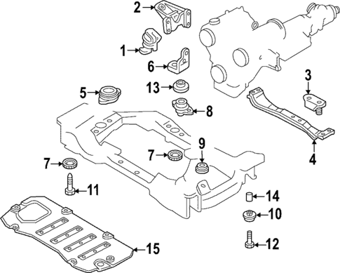 Engine & Trans Mounting for 1993 Mazda MPV #0