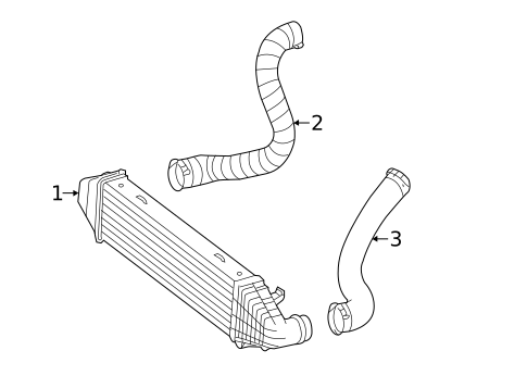 Intercooler for 2014 Mercedes-Benz SLK250 #0