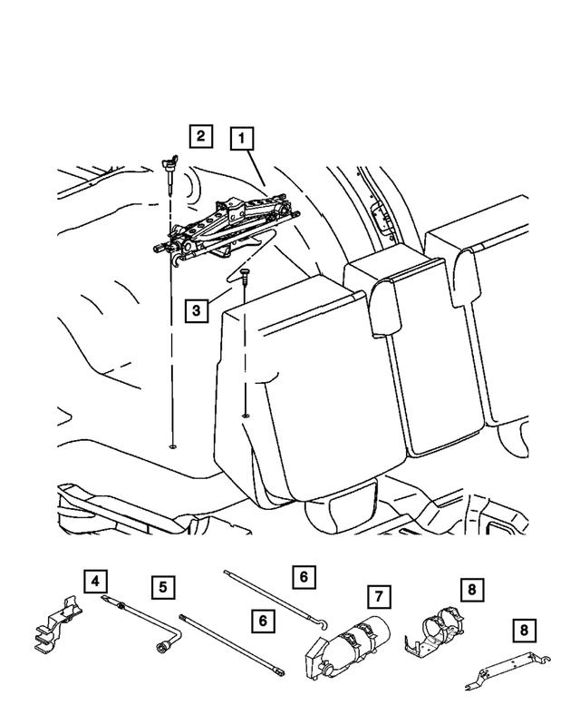 52005179AA - Wheels, Covers and Jacks: Jack Handle Extension for Mopar Image image
