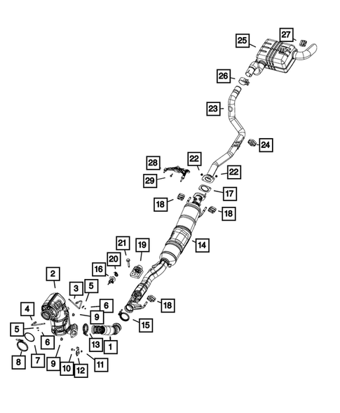 Exhaust System for 2019 Jeep Wrangler #3