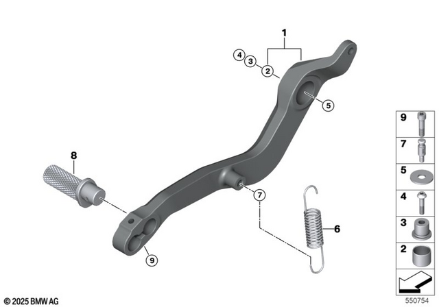35217721100 - Pedals: Bushing -  for BMW-Motorrad Image