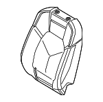 95852178701 - Body: Seat Back Pad for Porsche: Cayenne Image