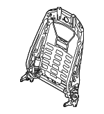 95852104601 - Body: Seat Back Frame for Porsche: Cayenne, Macan Image