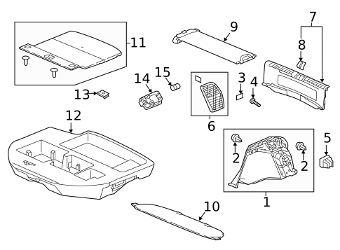 Interior Trim - Rear Body for 2019 Honda Civic #0