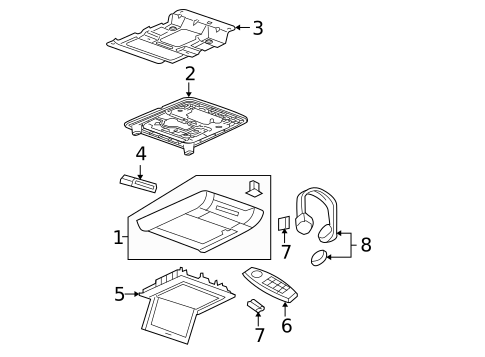 Entertainment System Components for 2017 GMC Acadia Limited #1