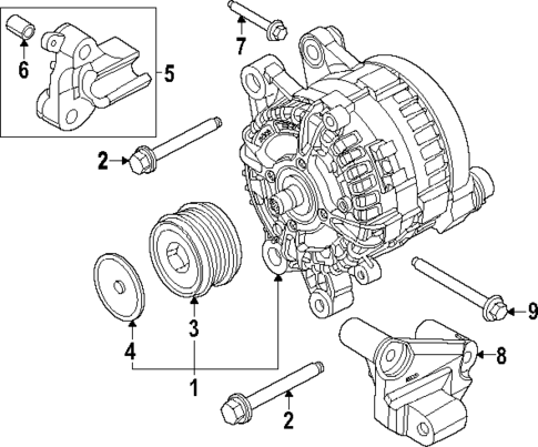 Alternator for 2025 Ford Mustang #0