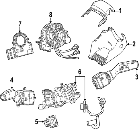 Shroud, Switches & Levers for 2023 Lexus RX500h #3