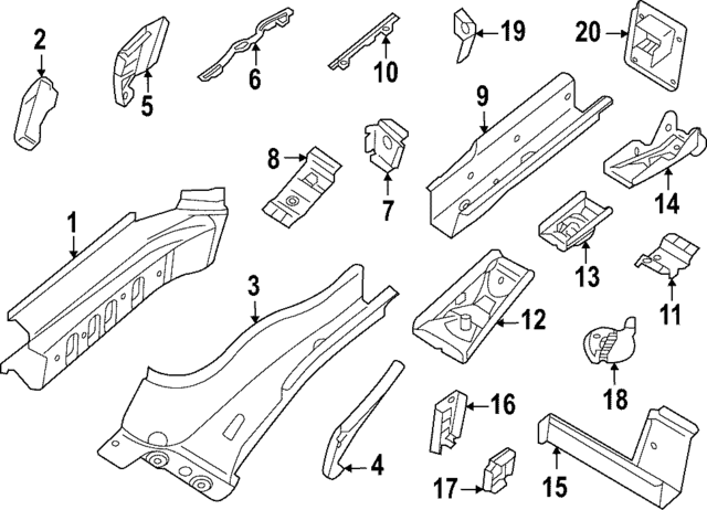 1EA803691A - Body: Floor Support for Audi Image