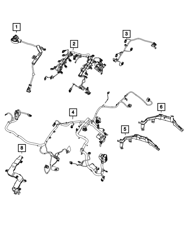 68530778AB - Electrical: Engine Wiring for Mopar Image