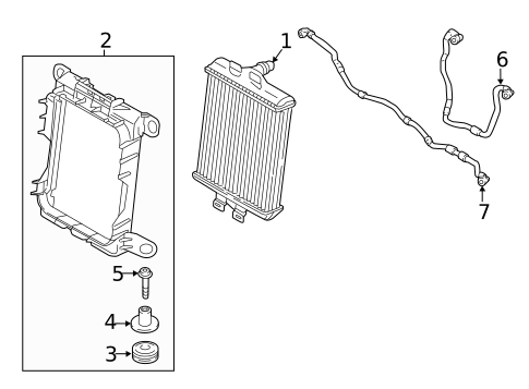 Radiator & Components for 2014 BMW ActiveHybrid 3 #2