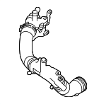 104123593 - Cooling System: By-Pass Hose for Land Rover: Defender 110, Defender 130, Defender 90, Discovery, Range Rover, Range Rover Sport, Range Rover Velar Image