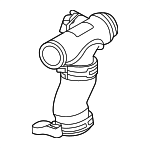 LR121447 - Cooling System: Water Hose for Land Rover: Defender 110, Defender 130, Defender 90, Discovery, Range Rover, Range Rover Sport, Range Rover Velar Image