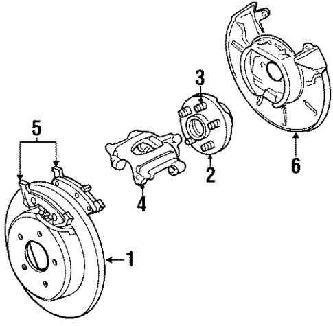 Rear Brakes for 2000 Chrysler Grand Voyager #2