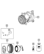5183900AA - Air Conditioners and Heaters: A/c Clutch Snap Ring Kit for Mopar Image
