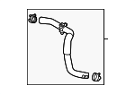 55512938 - Cooling System: Upper Return Hose for Cadillac: Escalade, Escalade ESV | Chevrolet: Silverado 1500, Silverado 1500 LTD, Suburban, Tahoe | GMC: Sierra 1500, Sierra 1500 Limited, Yukon, Yukon XL Image