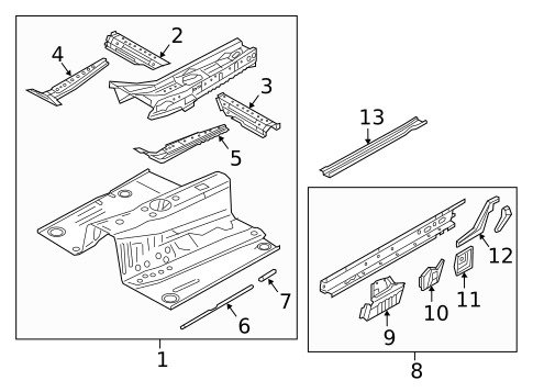 Floor & Rails for 2022 Mazda MX-5 Miata #0